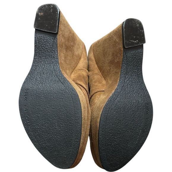 Michael Kors JADA Ankle Lace-Up Wedge Boot Size 8 - Picture 4 of 11